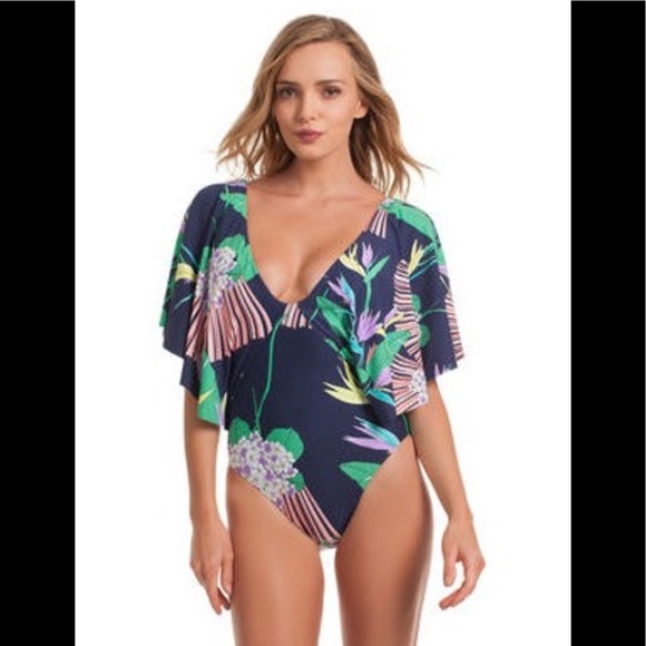 flutter sleeve tankini
